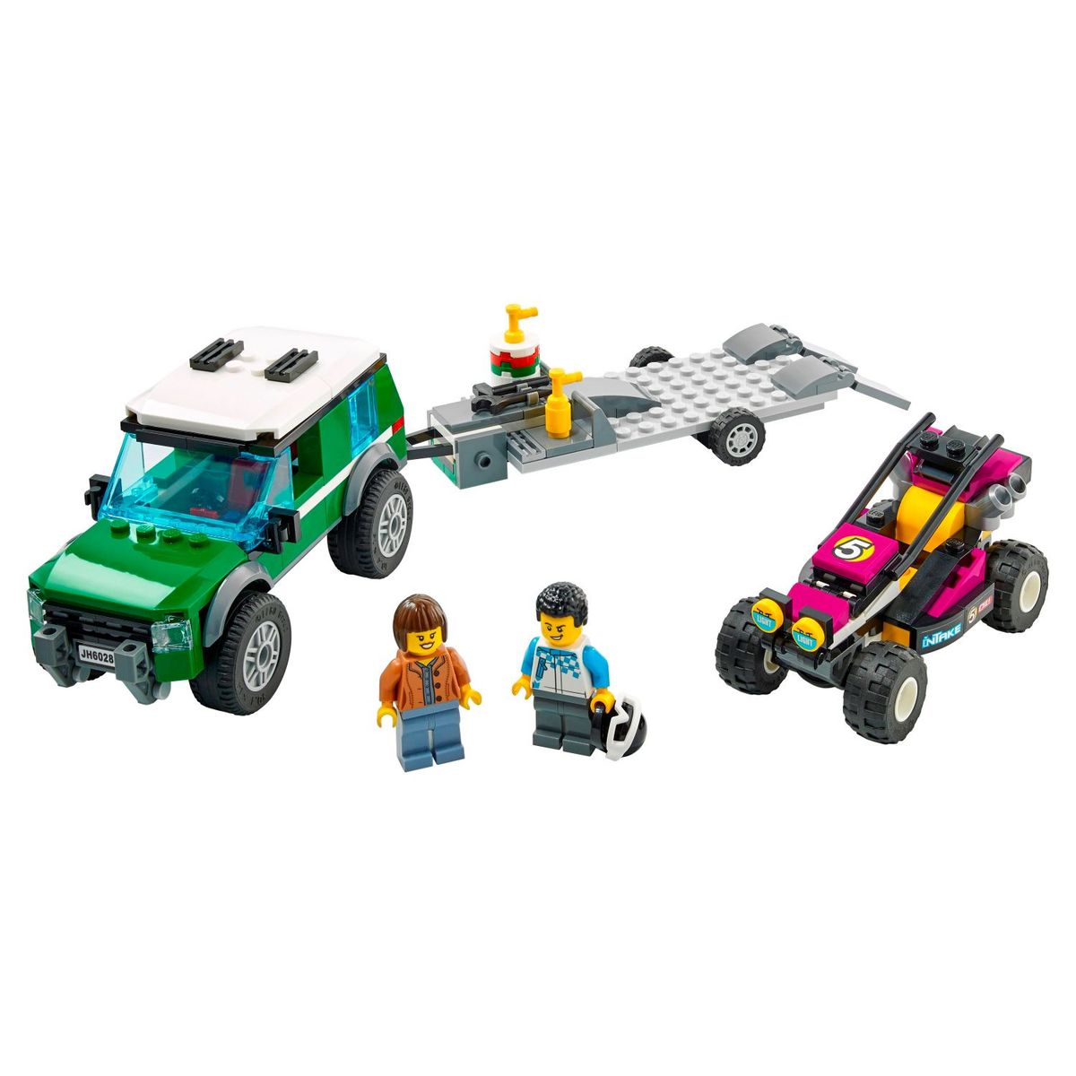 LEGO - Lego City: Furgoneta de Transporte del Buggy de Carreras
