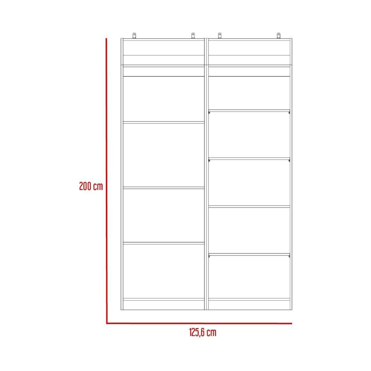 RTA DESIGN - Combo de Bibliotecas Home Blanco, Incluye 2 Bibliotecas 2 Complementos