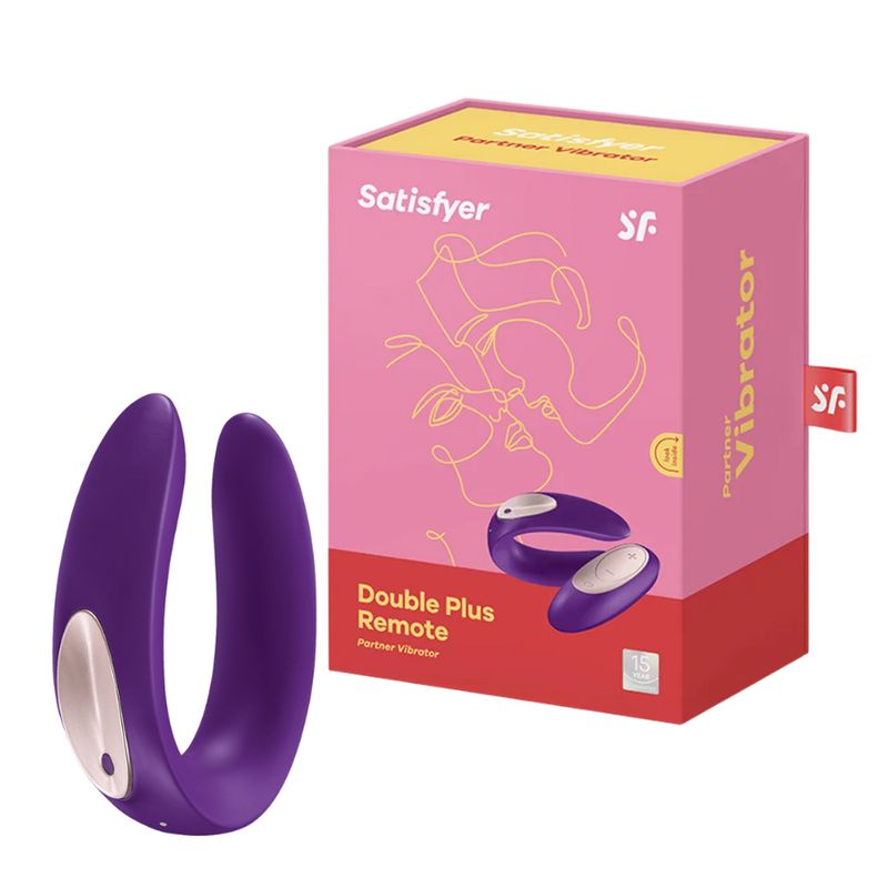 SATISFYER - Vibrador Dual Double Plus Remote Satisfyer