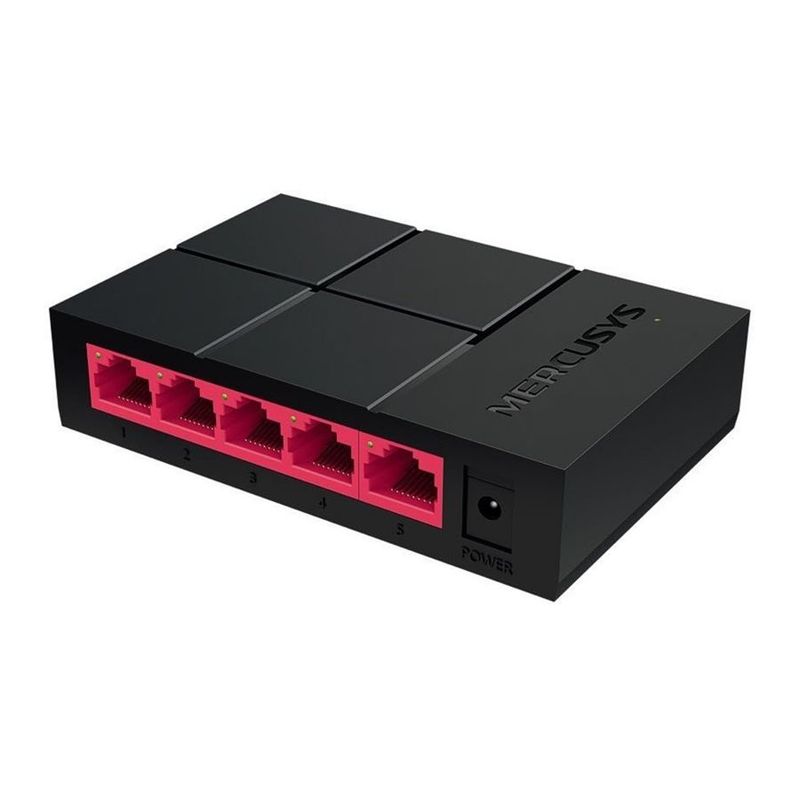 TP LINK - Switch de Escritorio 5 Puertos Gigabit 10/100/1000mbps Mercusys MS105G