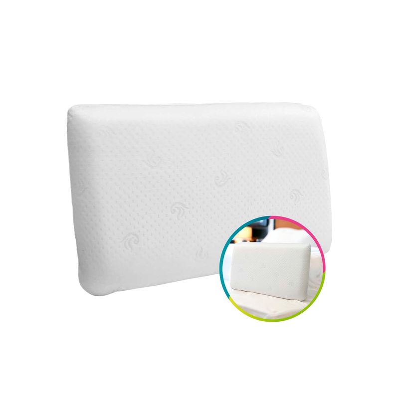 HOGARETO - Almohada Ortopédica Plana Set x 1