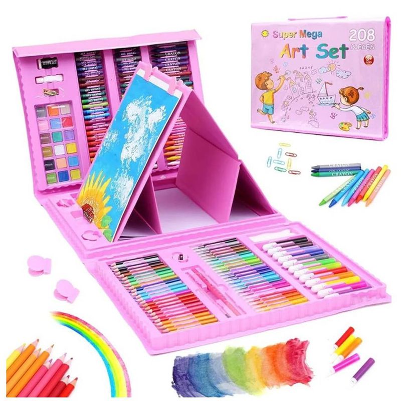 ONE PIXEL - Kit De Colores 208 Piezas Juego Arte Y Dibujo Creativo Rosa