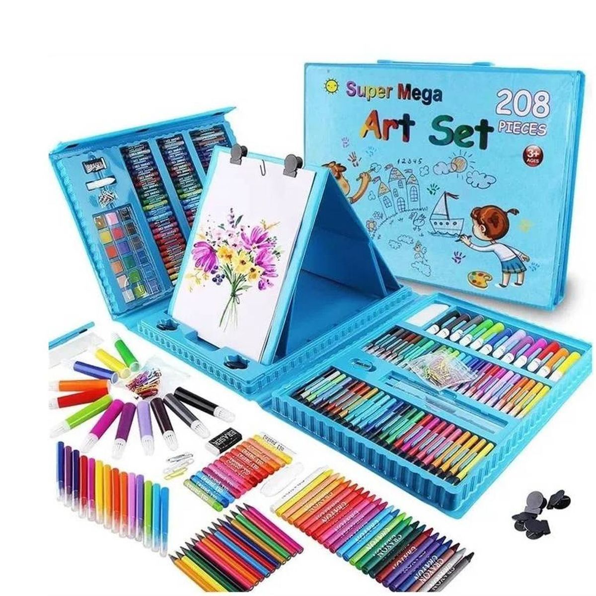 ONE PIXEL - Kit De Colores 208 Piezas Juego Arte Y Dibujo Creativo Azul