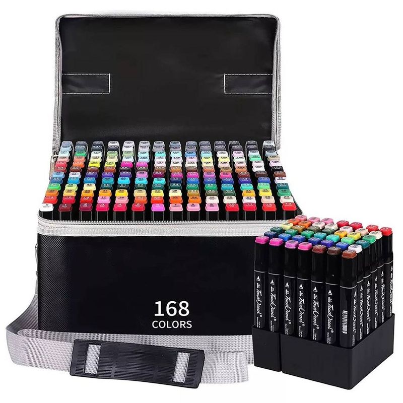 ONE PIXEL - Marcadores Doble Punta Set 168 Unidades One Pixel Estuche