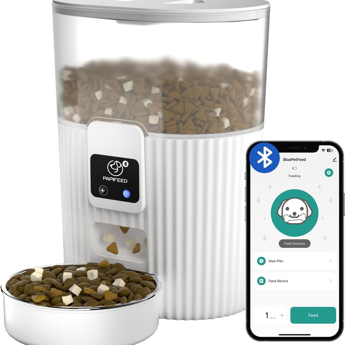 PET GENIUS - Comedero Automático para Mascotas Inteligente Bluetooth