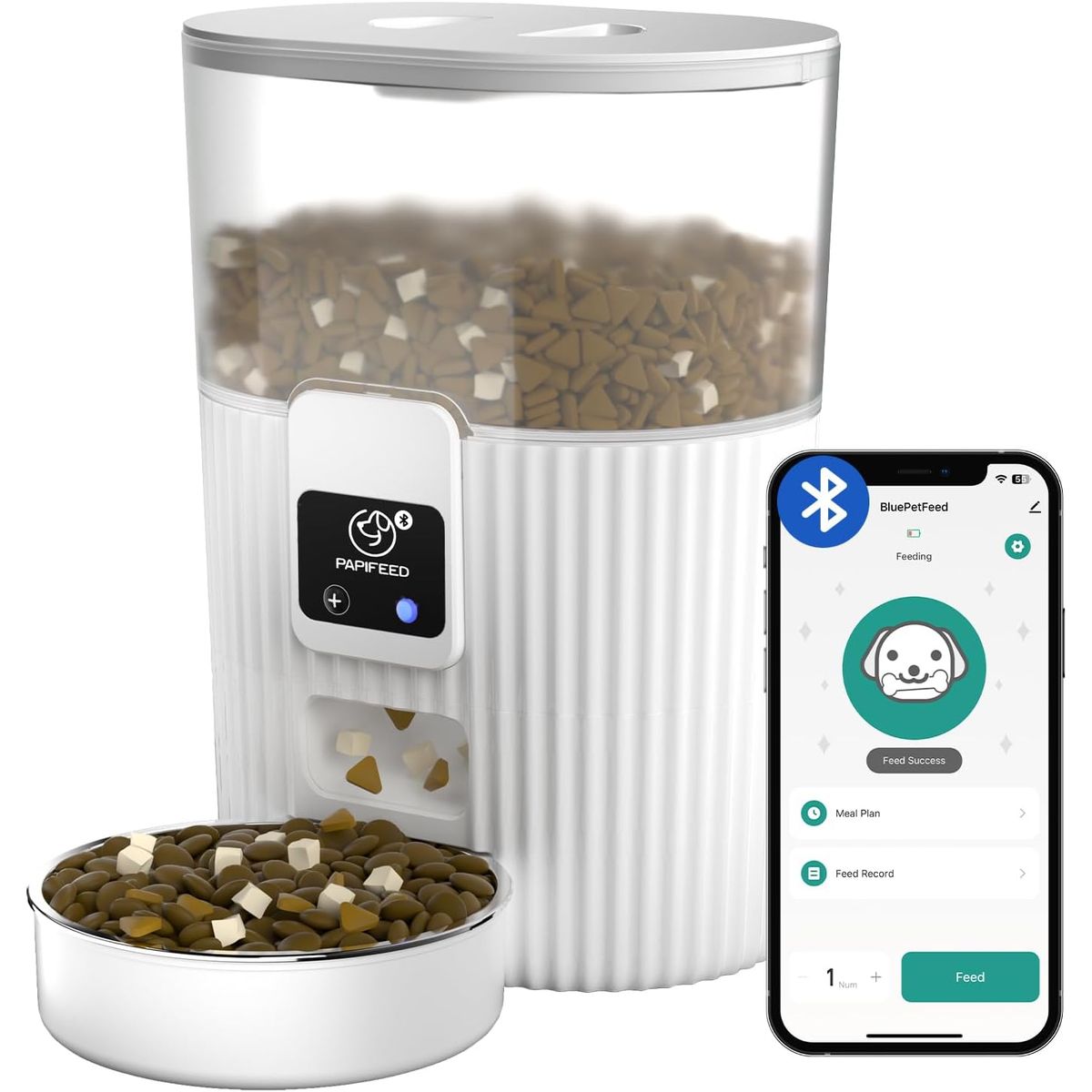 PET GENIUS - Comedero Automático para Mascotas Inteligente Bluetooth