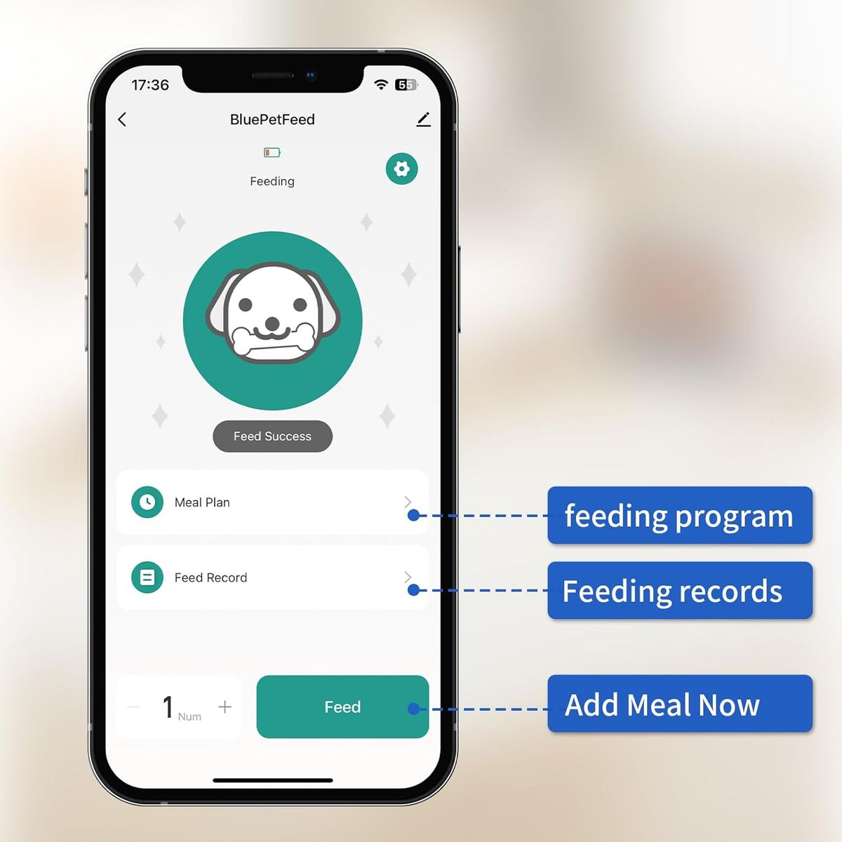 PET GENIUS - Comedero Automático para Mascotas Inteligente Bluetooth