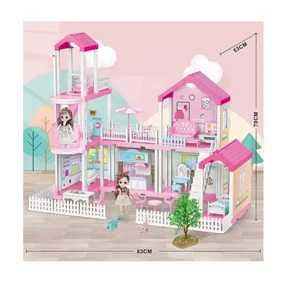 KIDSHOP - Casa De Muñecas Infantil Cocina Y Comedor Sorpresas 1261