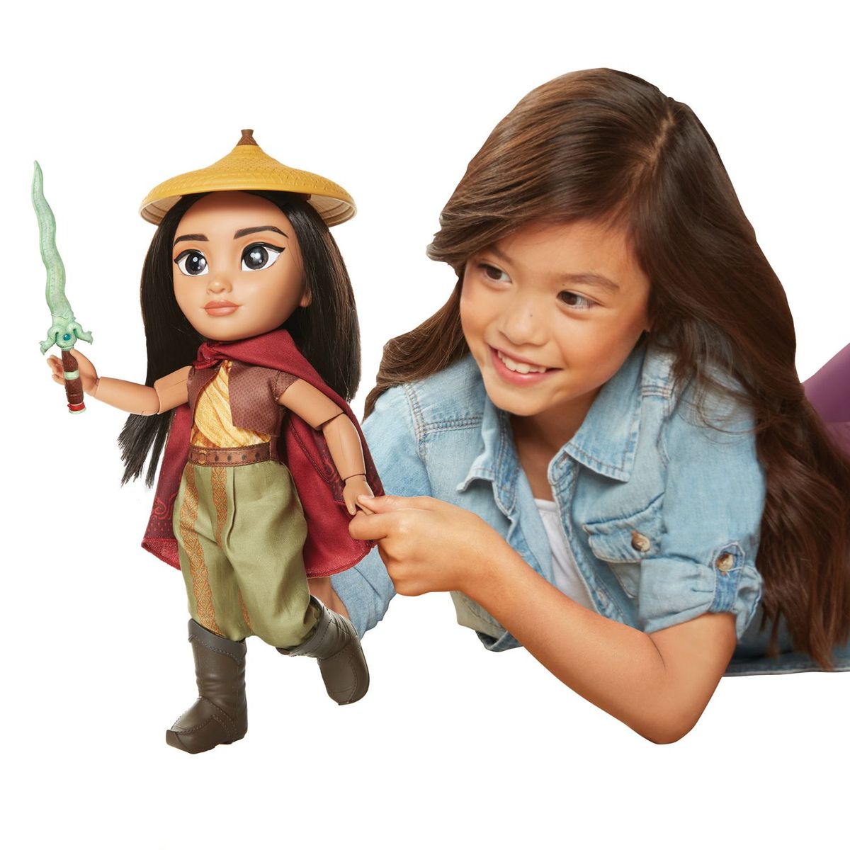 DISNEY PRINCESS - Muñeca Disney Raya Guerrera Articulada