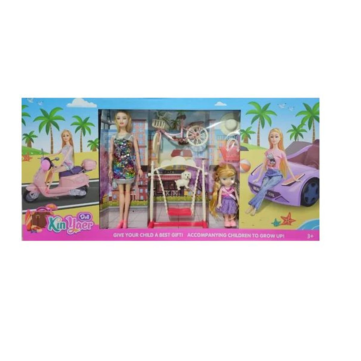 KIDSHOP - Carro Convertible Bicicleta Moto  Cachorro Muñeca Mx-65