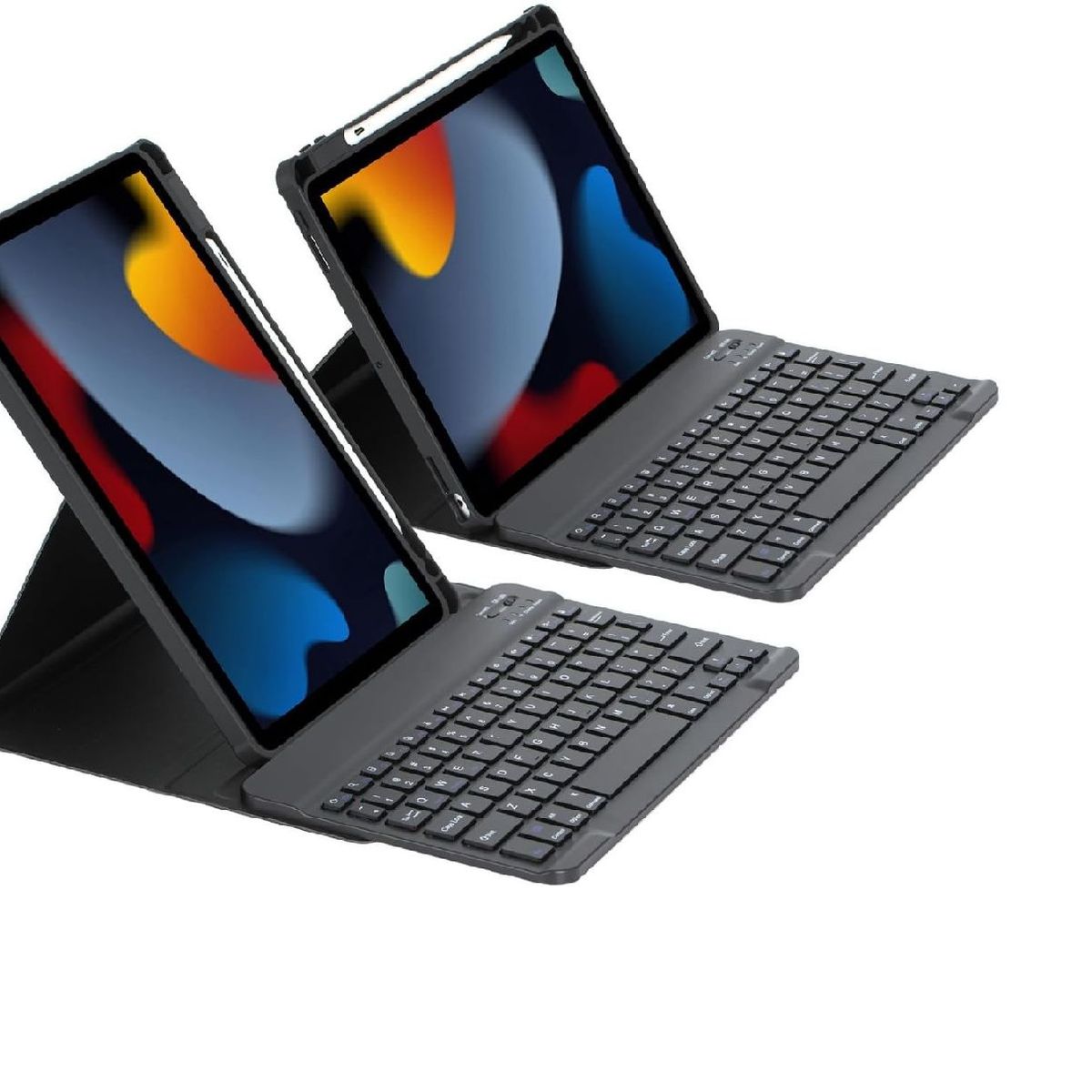 GENERICO - Forro 360 Smart Case Con Teclado Para iPad 9na Gen 10.2