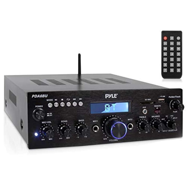 PYLE - Amplificador receptor con Bluetooth PYLE-HOME PDA6BU