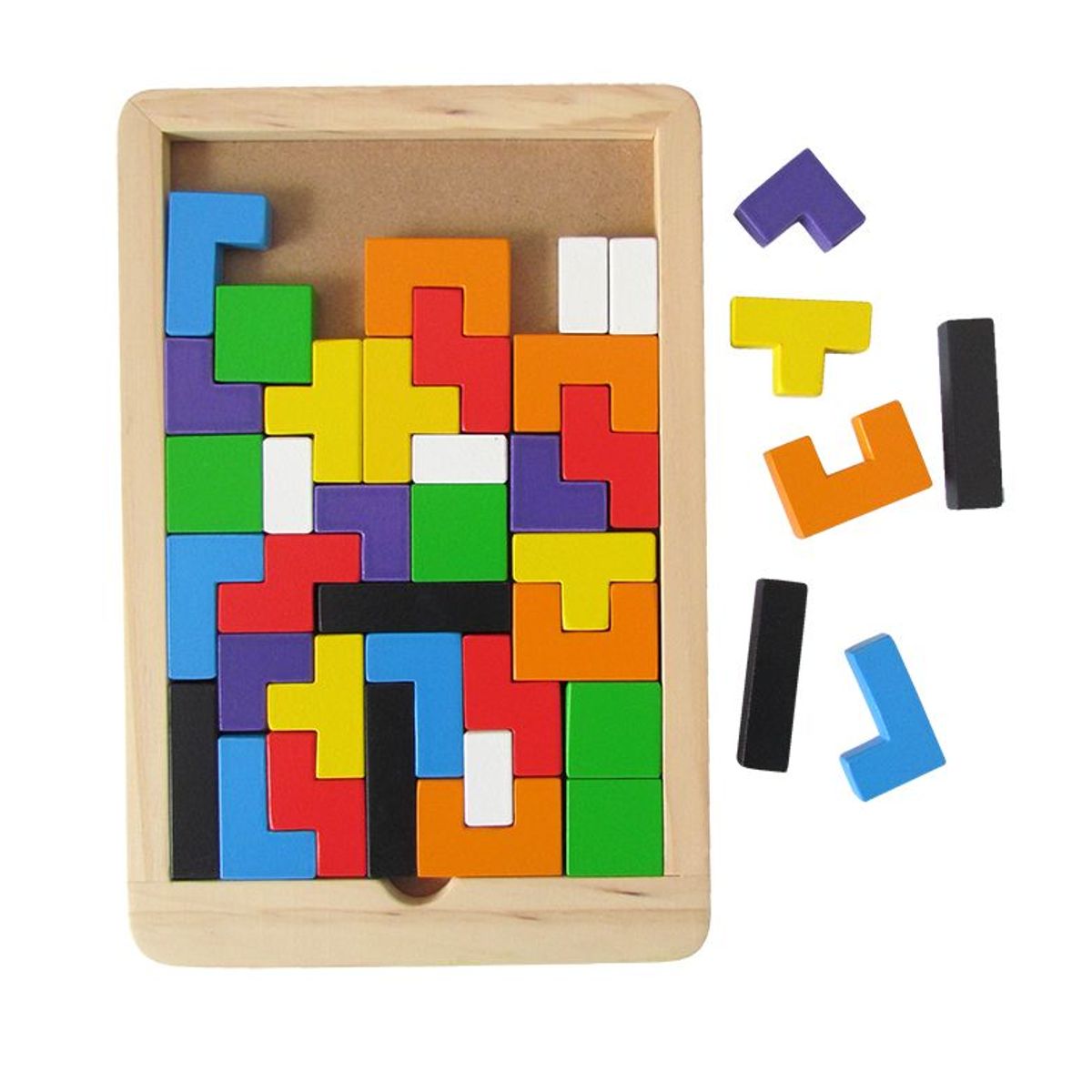 CELMAX - Juego de tetris en madera para niños