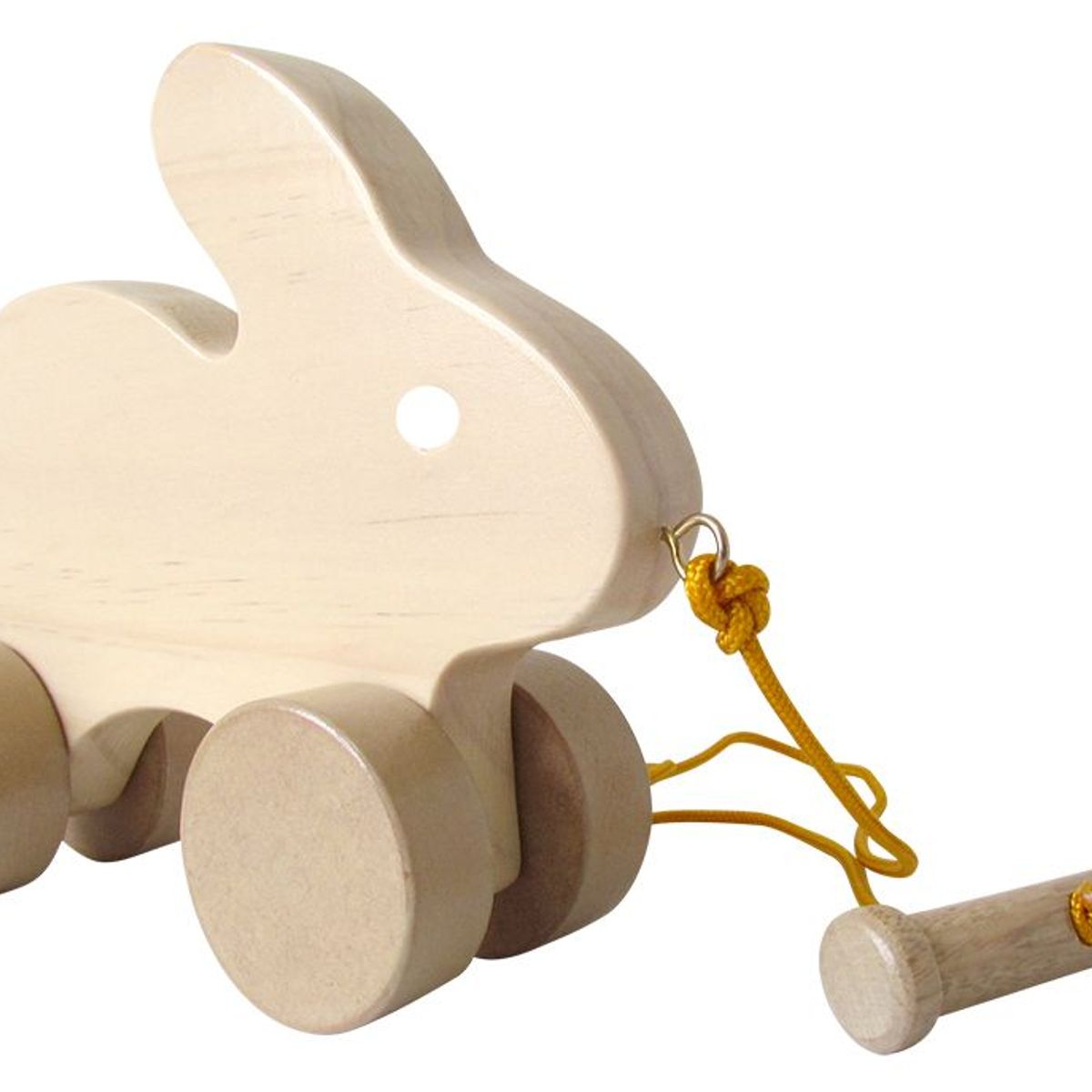 CELMAX - Juguete de arrastre con forma de conejo en madera para niños