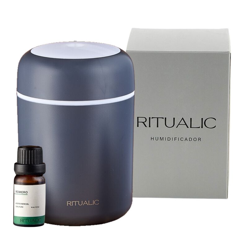 RITUALIC LABORATORIO DE PLANTAS - Kit Humidificador RITUALIC + 1 Aceite Esencial de Romero de10 mL