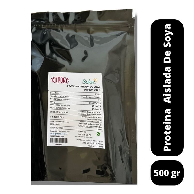 GENERICO - Proteina Aislada De Soya 500gr