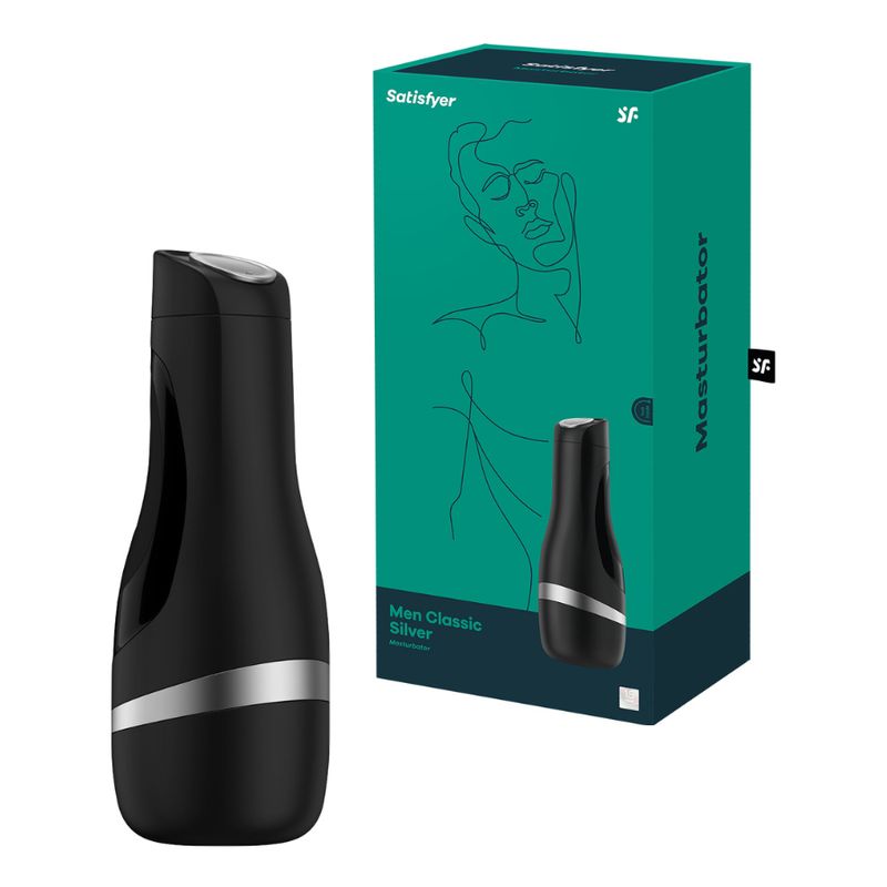 SATISFYER - Masturbador Men Classic Plateado Satisfyer