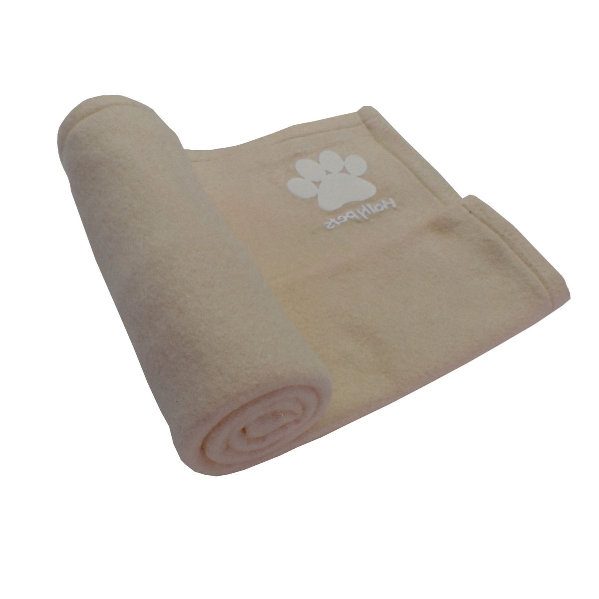 HALLY PET - Colchón Gigante Huella Bordada mas Guante Juguete grande y Cobija Gr Beige