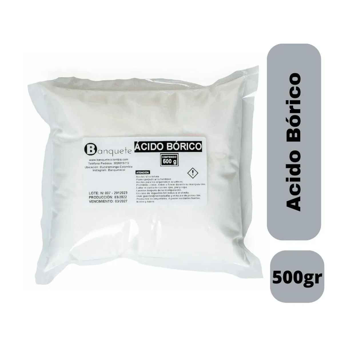 GENERICO - Acido Borico Contenido 500gr