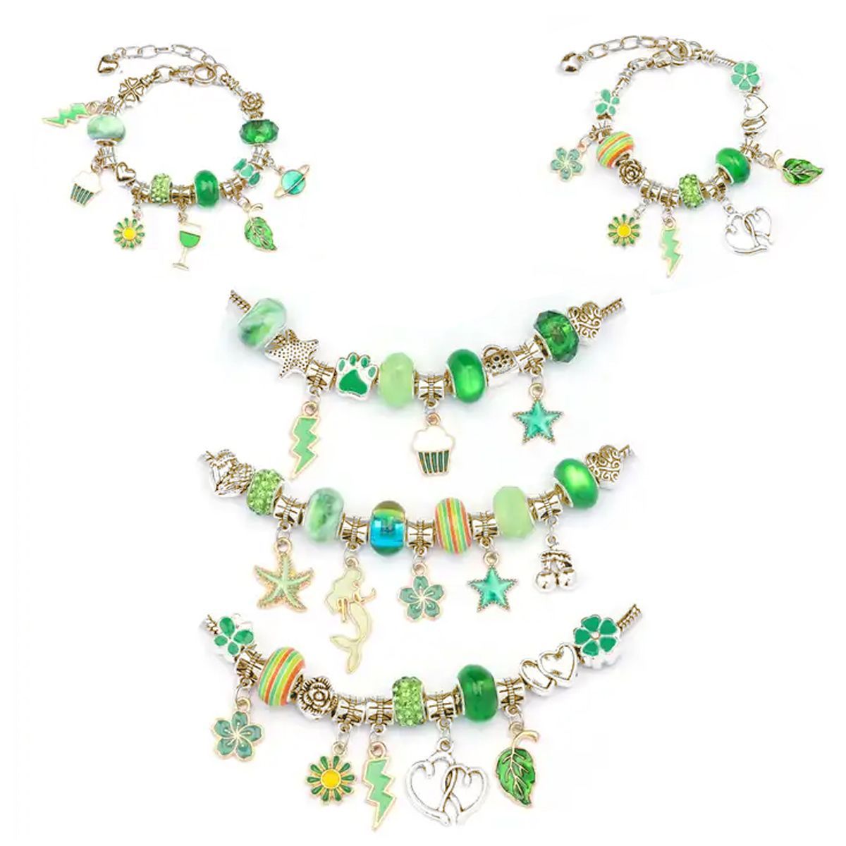 ENFANT'ASY - Kit Set Para Armar Pulseras Tipo Pandora Niñas Con Caja