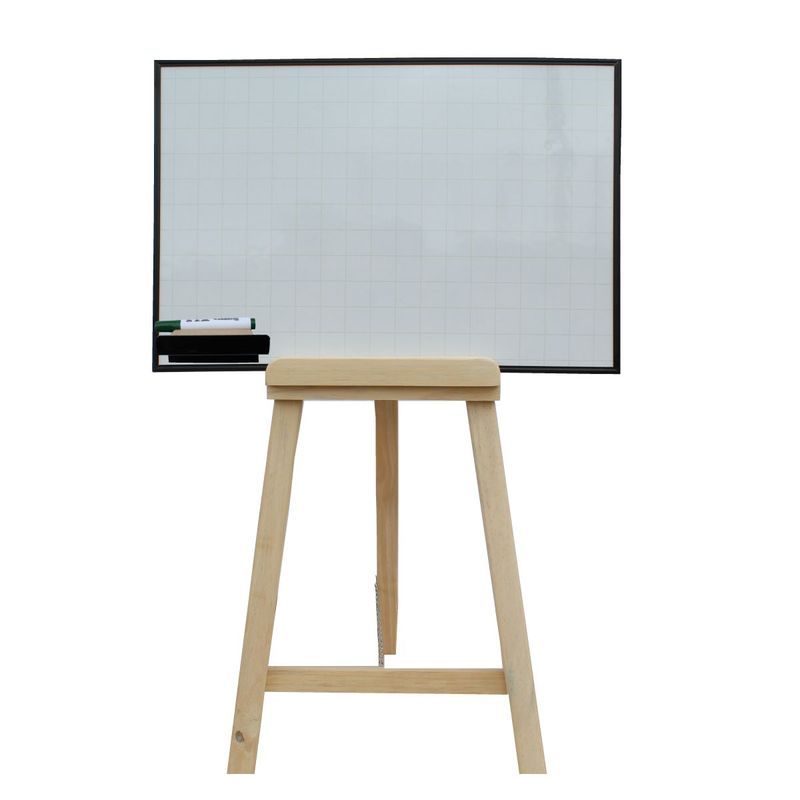 WOOD PETS - Tablero Acrílico Borrable Liso Con Tripodeborrador 60cmx40cm