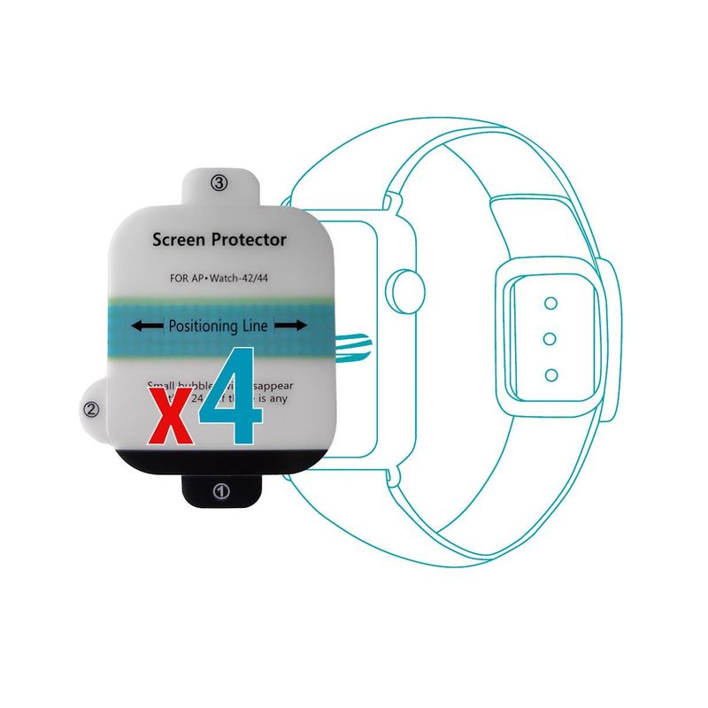 GENERICO - Protector Hidrogel para AppIe Watch Serie 9 45mm 4uds