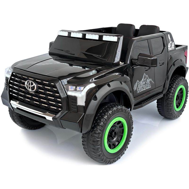 TOYOTA - Carro Toyota 4x4 Electrico 12v Llanta Caucho Control - Negro