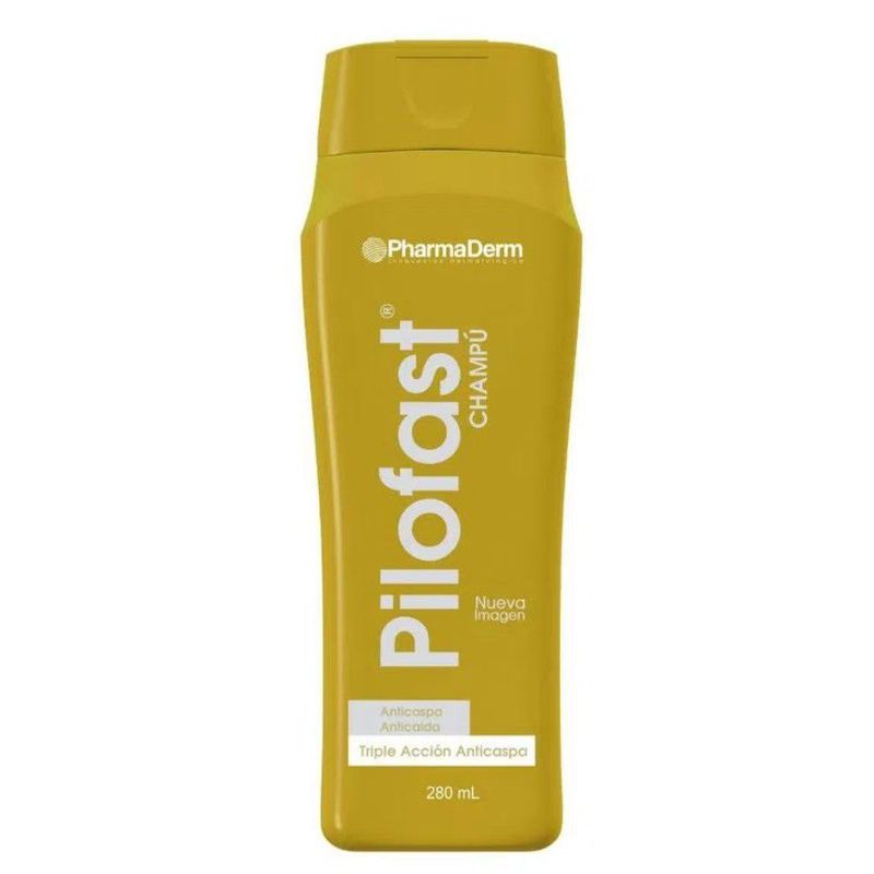 PHARMADERM - Pilofast Champú Anticaspa y Anticaída x 280ml Pharmaderm