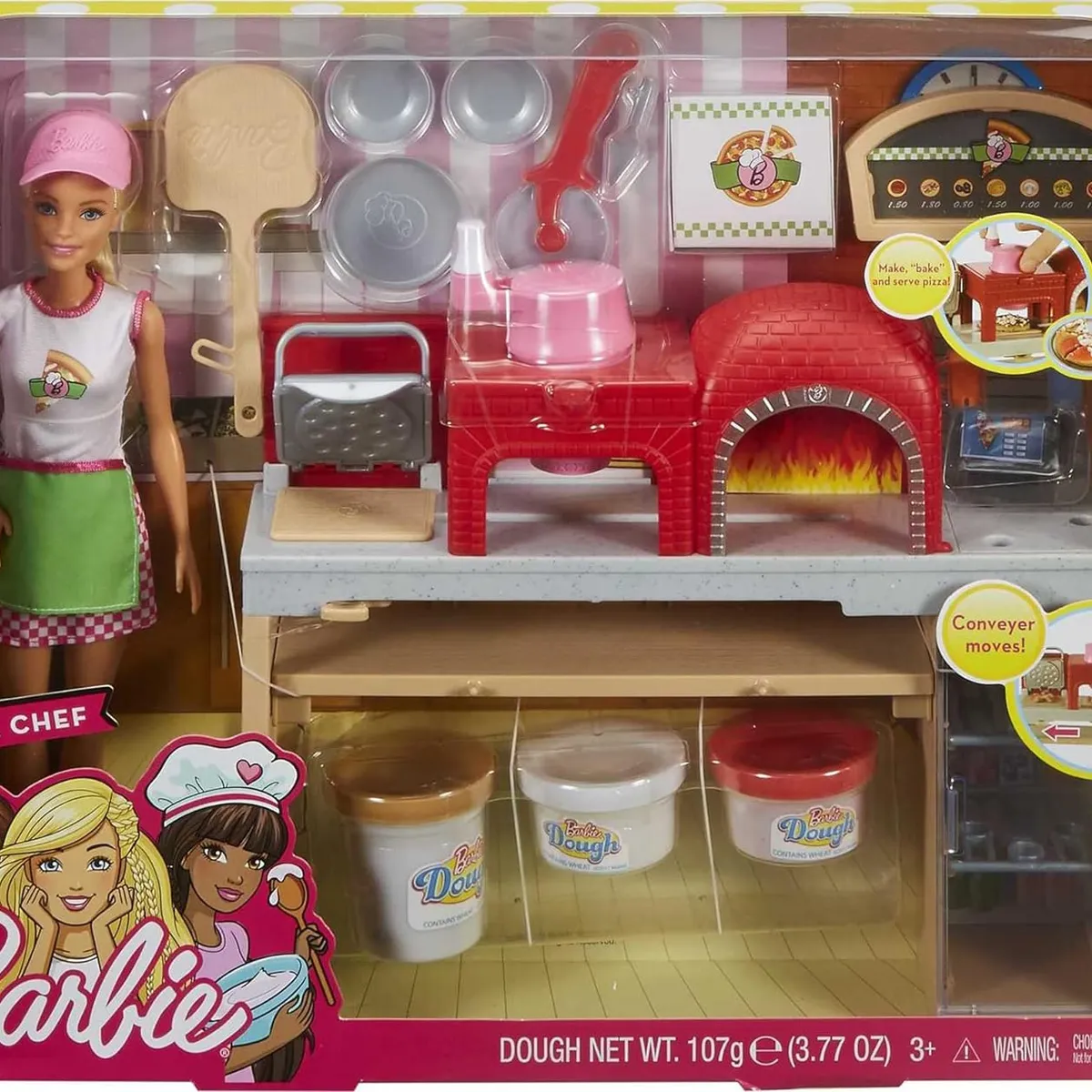BARBIE - Barbie Chef Pizza Muñeca Y Playset