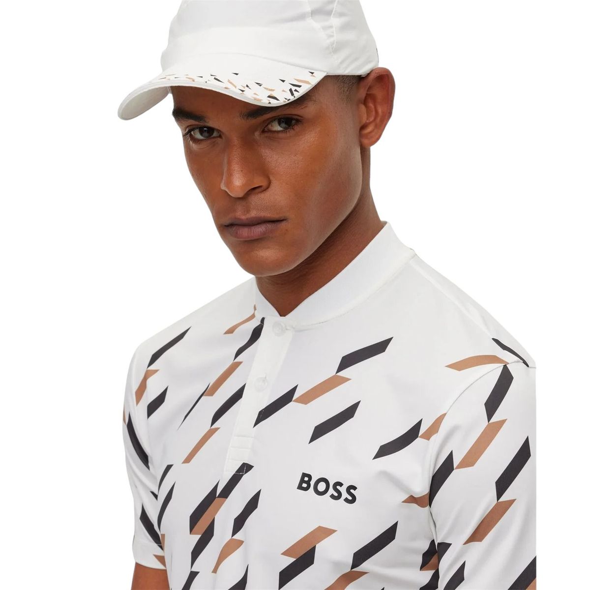 BOSS - Polo BOSS X Matteo Berrettini Slim Fit White