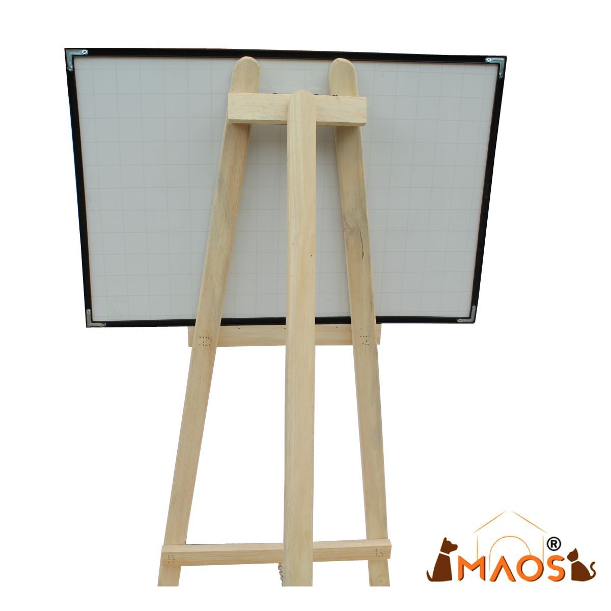 MAOS - Tablero Acrílico Borrable Cuadriculado Con Tripodeborrador 80cmx60cm