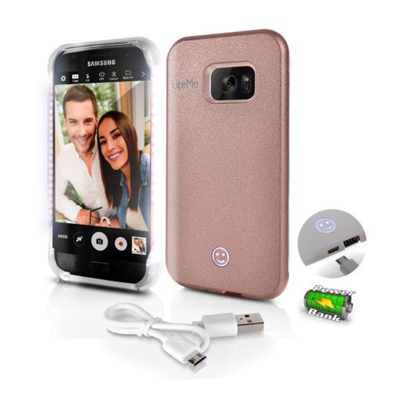 SERENELIFE - Estuche para teléfono Selfie iluminado Galaxy S7 Edge SL302S7RG