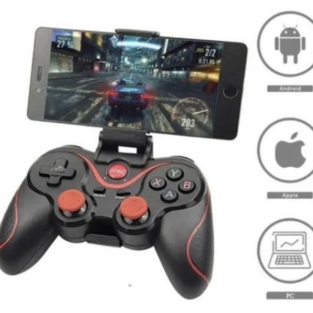GENERICO - Control Bluetooth X3 Para Celular  y Pc