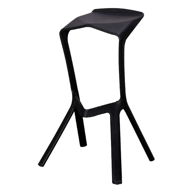 AKIVOY - Silla Bar Pizza Alta Polipropileno Negro