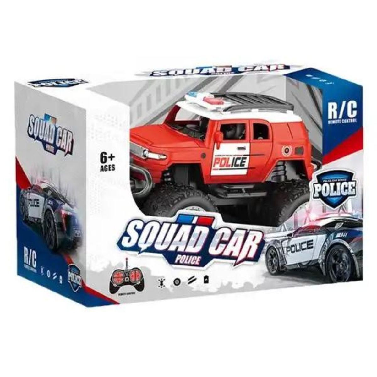 GENERICO - JEEP DE POLICIA A CONTROL REMOTO PEQUEÑO.…