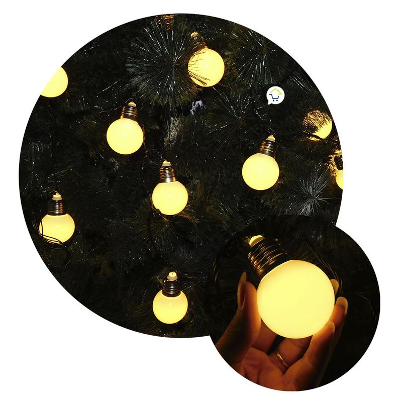 COMPRALOENCASA COM - Guirnalda Bombillos Vintage 4.90 M 130 LEDS Luces Navideñas Z3-017