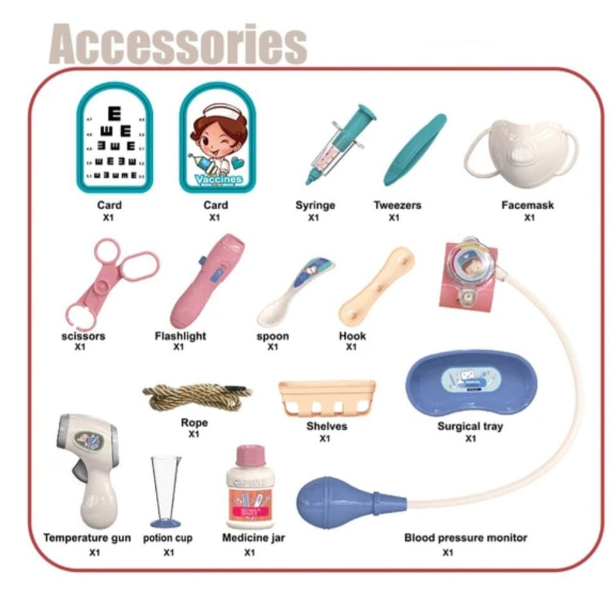 GENERICO - Juego De Maletín De Doctor Para Niños - Juego De Rol Doctor