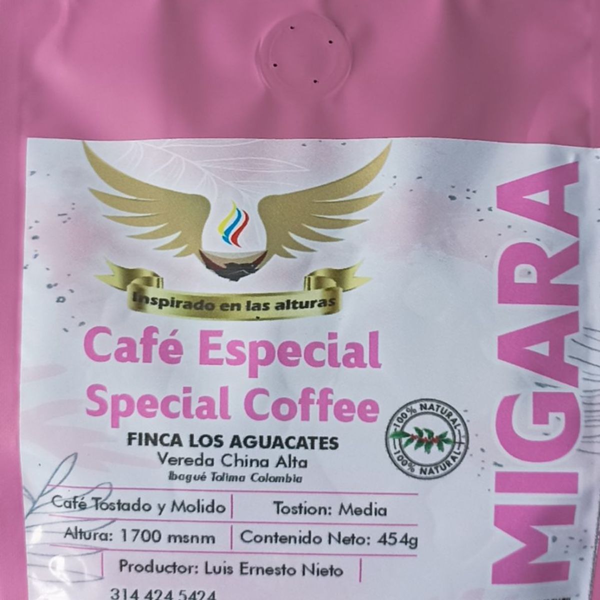 MIGARA - Café Especial Migara denominación origen Tolima