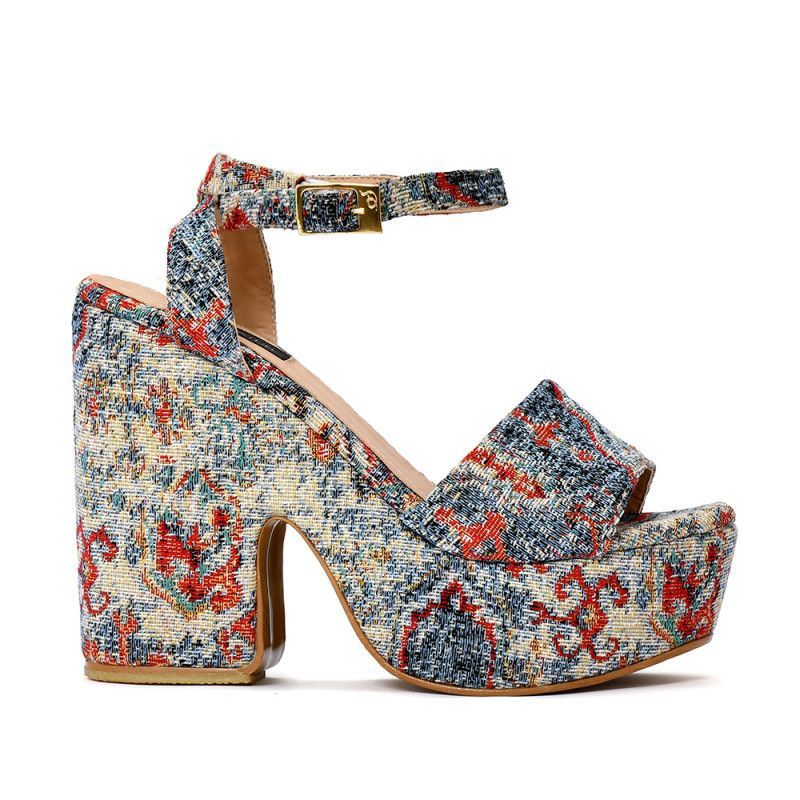 SABATES - Sandalias de Plataforma Tacón Sábates Dulce Blue
