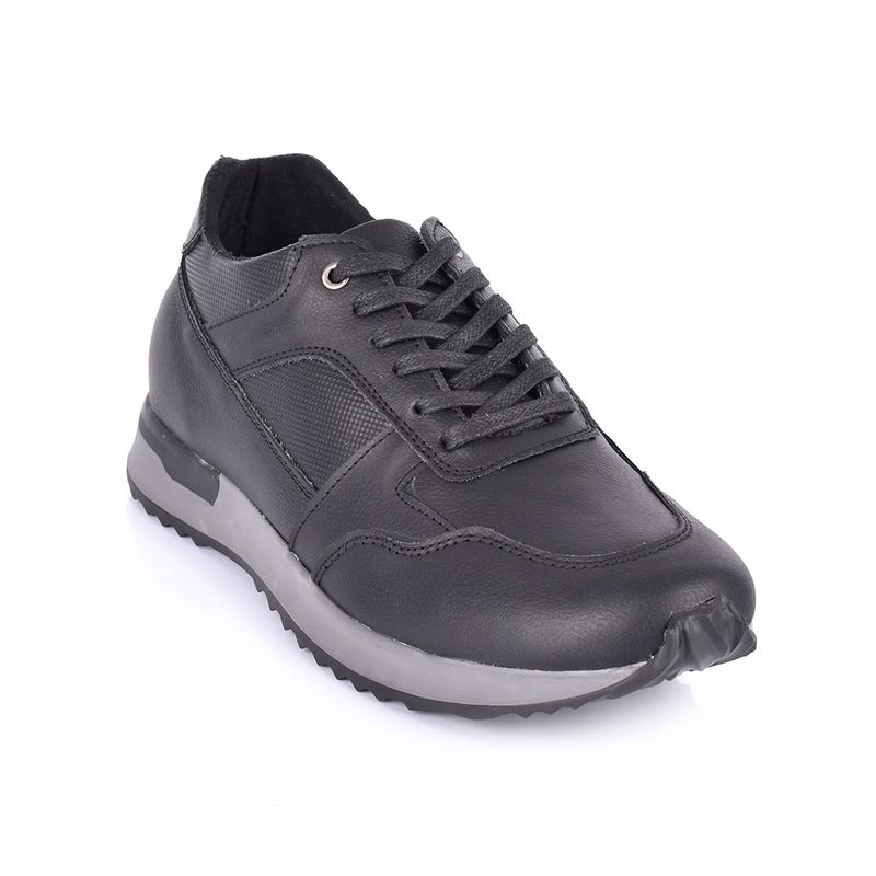 SKY WALK - Sky Walk Casual Cuero Hombre 663111318Negro