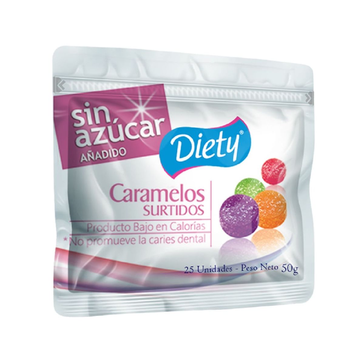 DIETY - Caramelos Surtidos Diety Sin Azucar X 50G