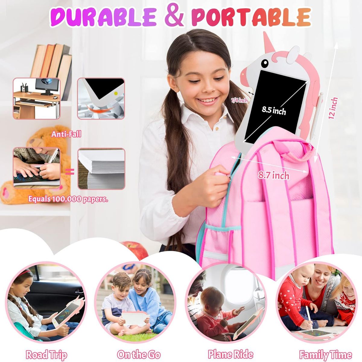 ONE PIXEL - Tableta De Dibujo Electrónica Tableta Mágica Pantalla LCD 12