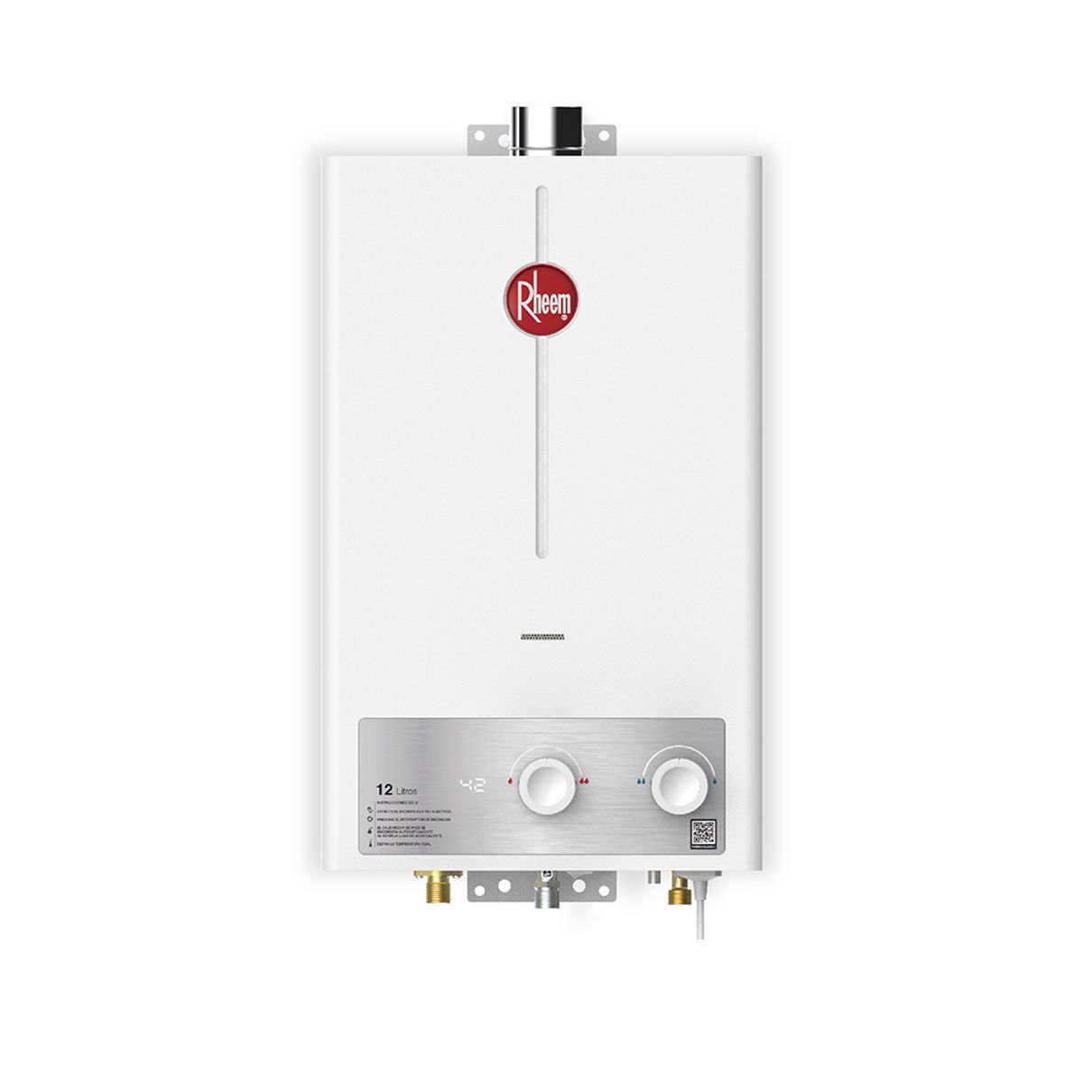 RHEEM - Calentador De Agua 12lt Gas Natural Tiro Forzado Rheem