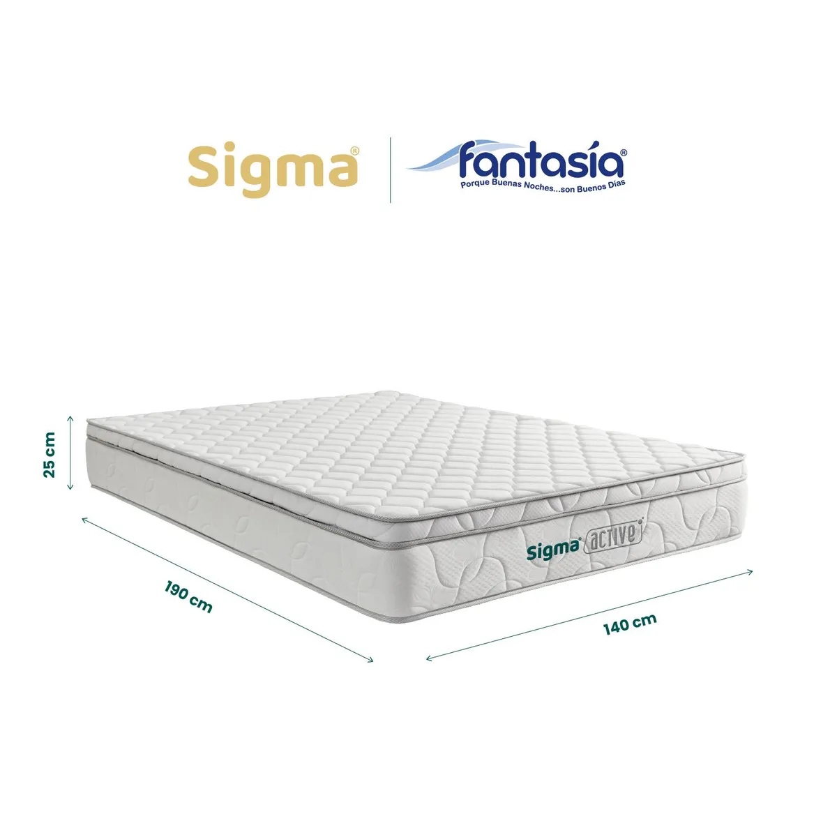 COLCHONES FANTASIA - Colchón Sigma Active 140x190