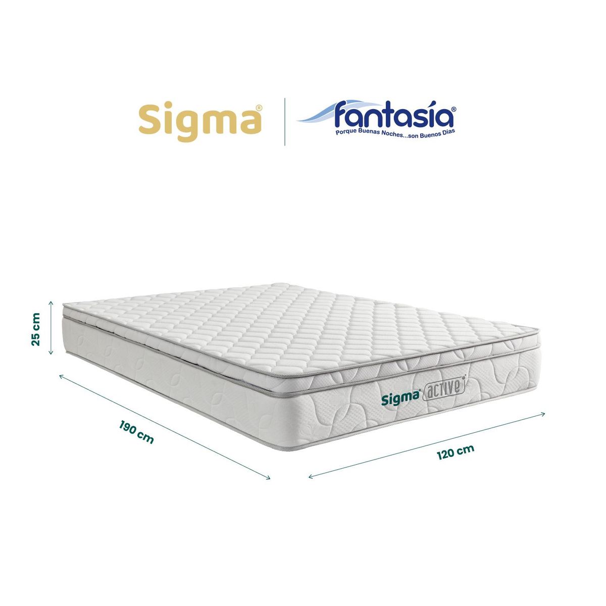 COLCHONES FANTASIA - Colchón Sigma Active 120x190
