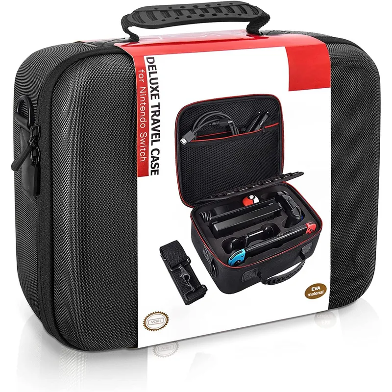 GENERICO - Maleta Viajera compatible Nintendo Switch y Switch OLED Color Negro
