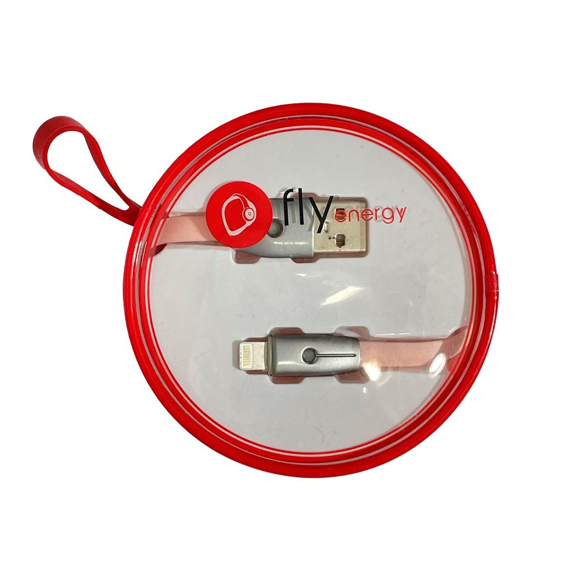 GENERICO - Cable Cargador Fly Rojo Tipo Lightning