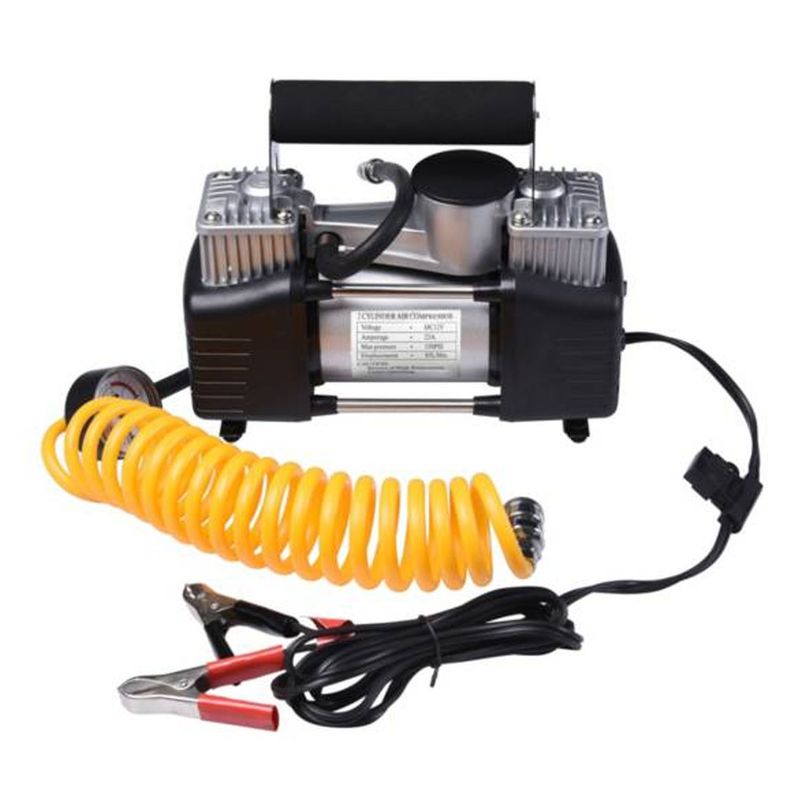GENERICO - Compresor De Aire Mini Batería Portátil 12V Amarillo