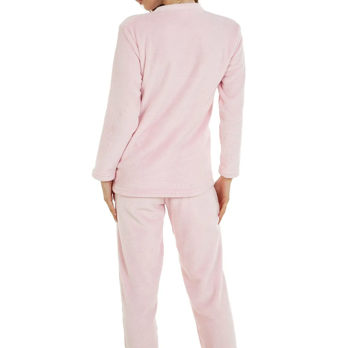 SANTANA - Pijama Mujer Térmica Rosado