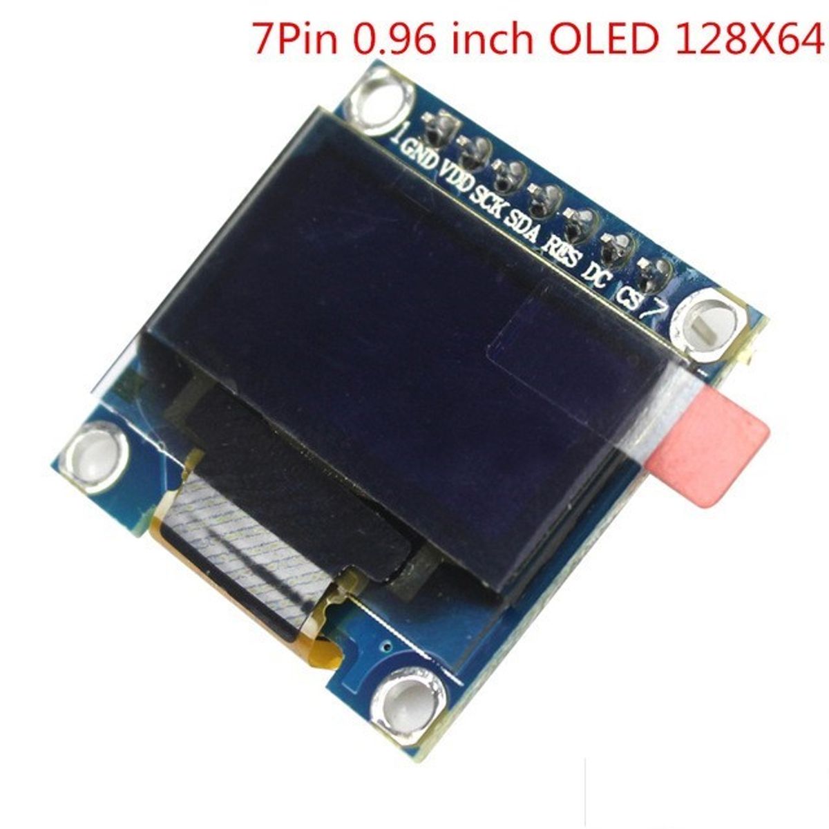 GENERICO - Display Pantalla Oled Pantalla 0.96 Pulgadas 128x64 SPI SSD1306 Azul